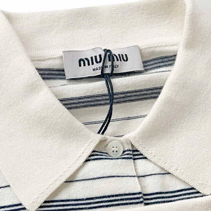 Miu Miu Cotton Jersey Polo Shirt