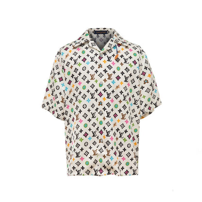 LOUIS VUITTON By Tyler, The Creator Monogram Printed Short-Sleeved Silk Shirt