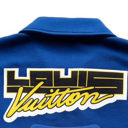 Louis Vuitton Virgil Half Zip Sweatshirt Blue