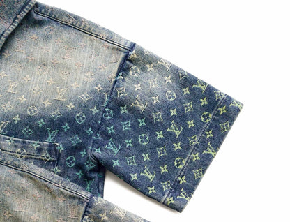 Louis Vuitton Rainbow Monogram Denim Short-Sleeved Shirt