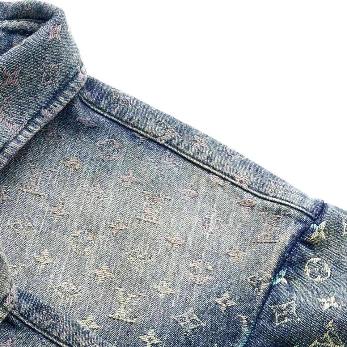 Louis Vuitton Rainbow Monogram Denim Short-Sleeved Shirt