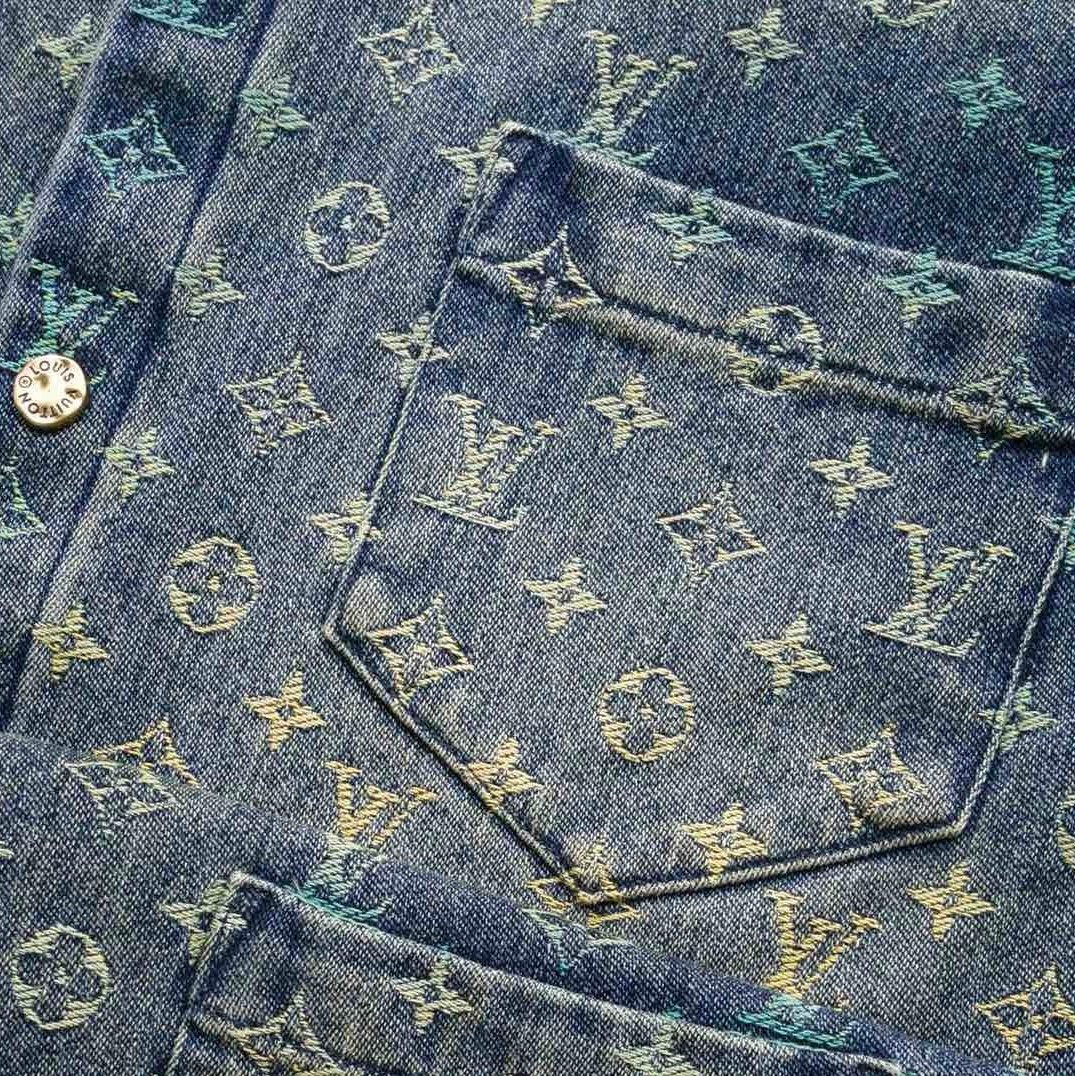 Louis Vuitton Rainbow Monogram Denim Short-Sleeved Shirt