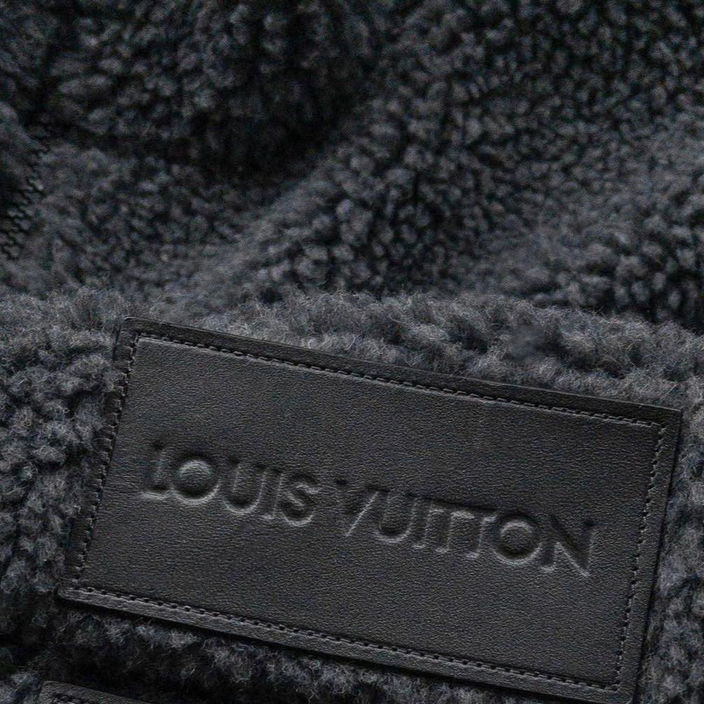 Louis Vuitton Leather Patch Fleece Blouson