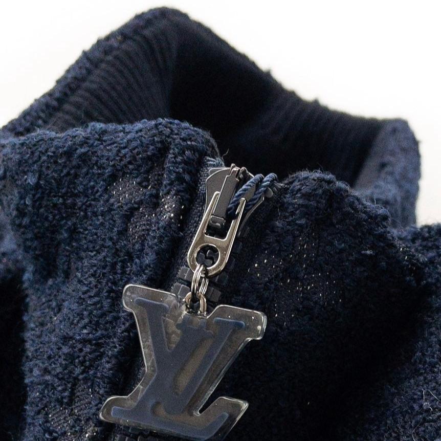 Louis Vuitton Monogram Wool Bouclette Zipped Blouson