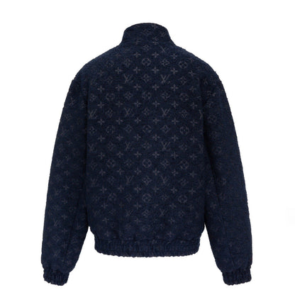 Louis Vuitton Monogram Wool Bouclette Zipped Blouson