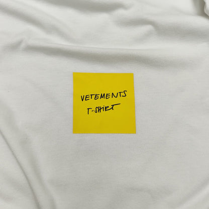 VETEMENTS White Sticker T-Shirt