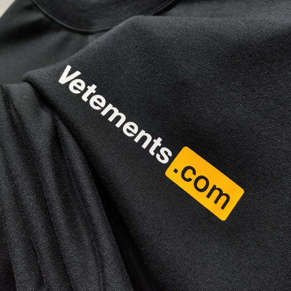 VETEMENTS Black XXX Logo T-Shirt