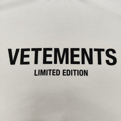 VETEMENTS White 'Limited Edition' T-Shirt