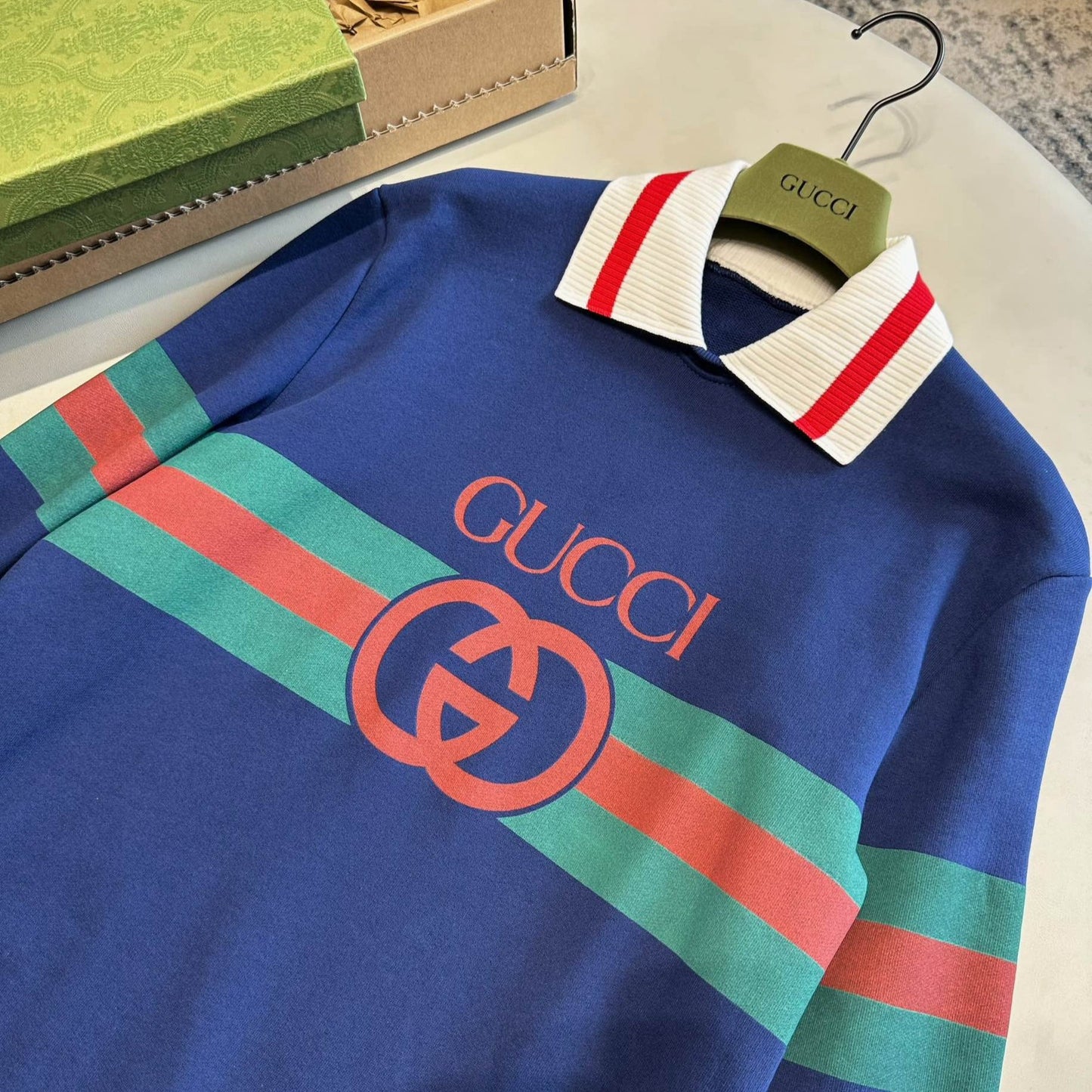 GUCCI  Interlocking G Rugby Shirt