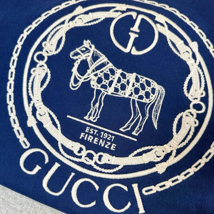 GUCCI COTTON JERSEY SWEATSHIRT WITH EMBROIDERY