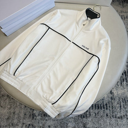 CELINE TRACKSUIT JACKET IN DOUBLE FACE JERSEY