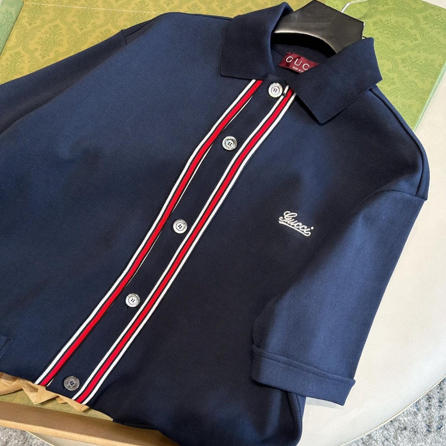 GUCCI COTTON JERSEY POLO SHIRT