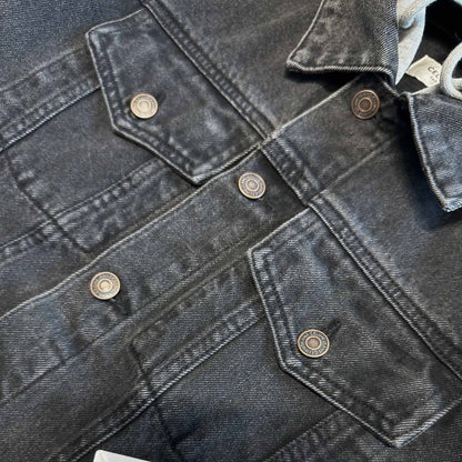 CELINE TRUCKER JACKET IN CHARCOAL WASH DENIM