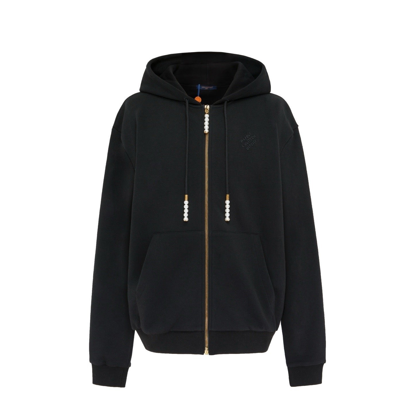 Louis Vuitton Embroidered Jersey Zip-Through Hoodie