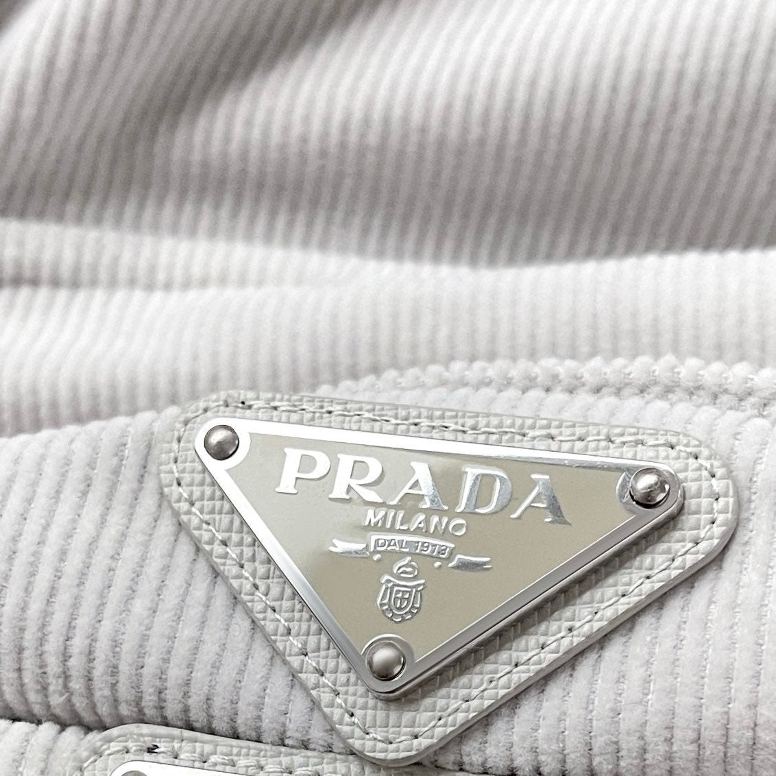 Prada Logo-Plaque Oversized Shirt