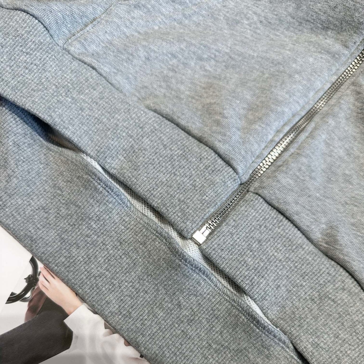 CELINE TRIOMPHE LOOSE HOODIE IN COTTON AND CASHMERE