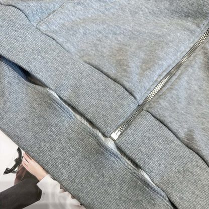 CELINE TRIOMPHE LOOSE HOODIE IN COTTON AND CASHMERE