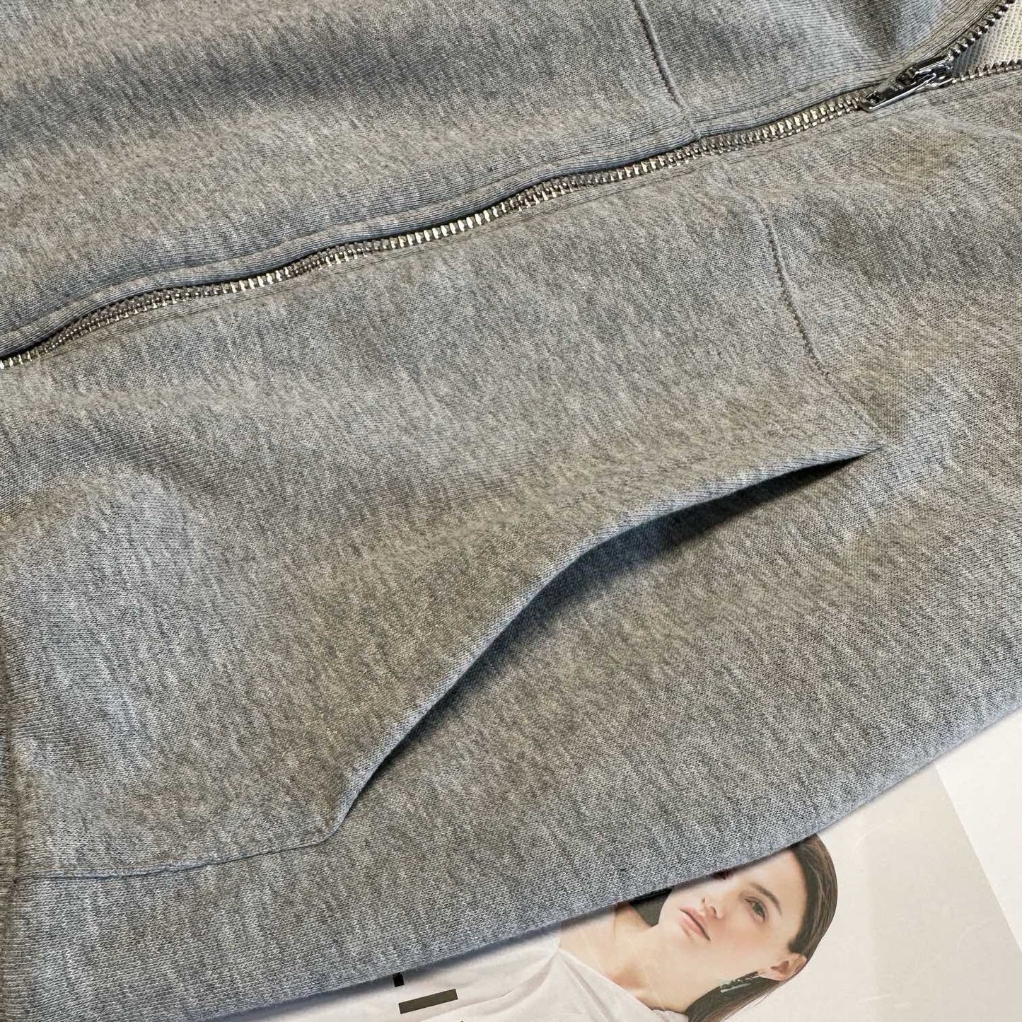 CELINE TRIOMPHE LOOSE HOODIE IN COTTON AND CASHMERE