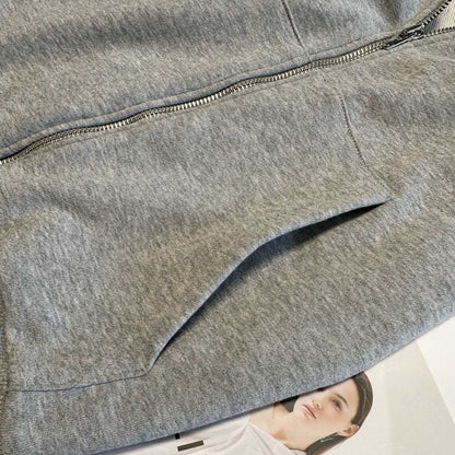 CELINE TRIOMPHE LOOSE HOODIE IN COTTON AND CASHMERE