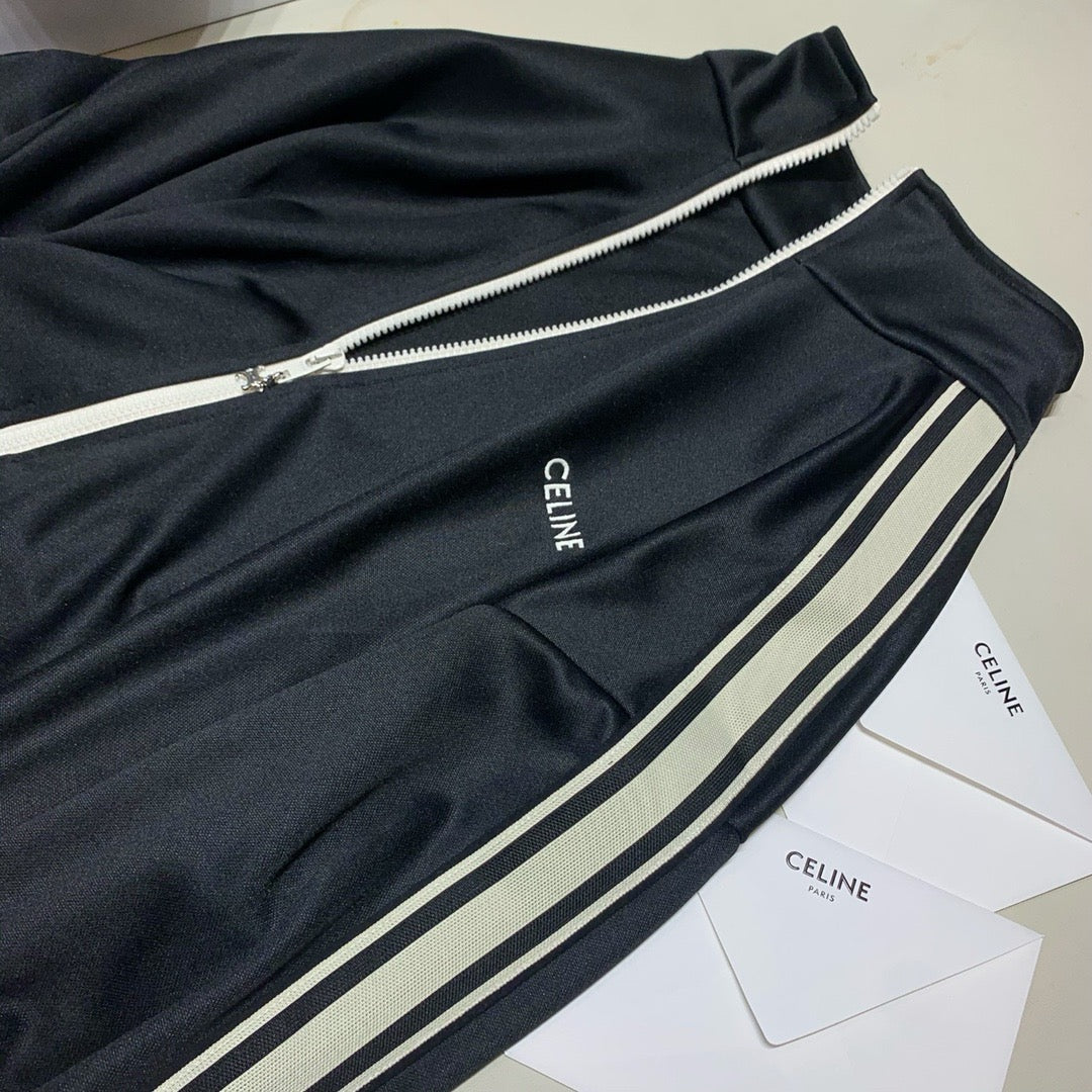 CELINE TRACKSUIT JACKET IN DOUBLE FACE JERSEY